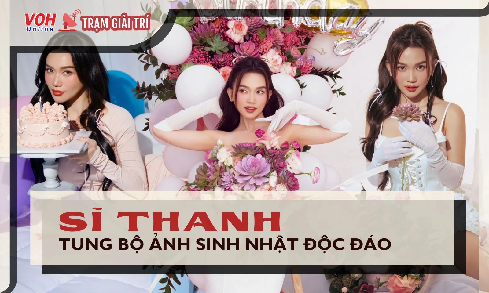 Sĩ Thanh ăn mừng sinh nhật lần thứ 37 với bộ ảnh độc đáo