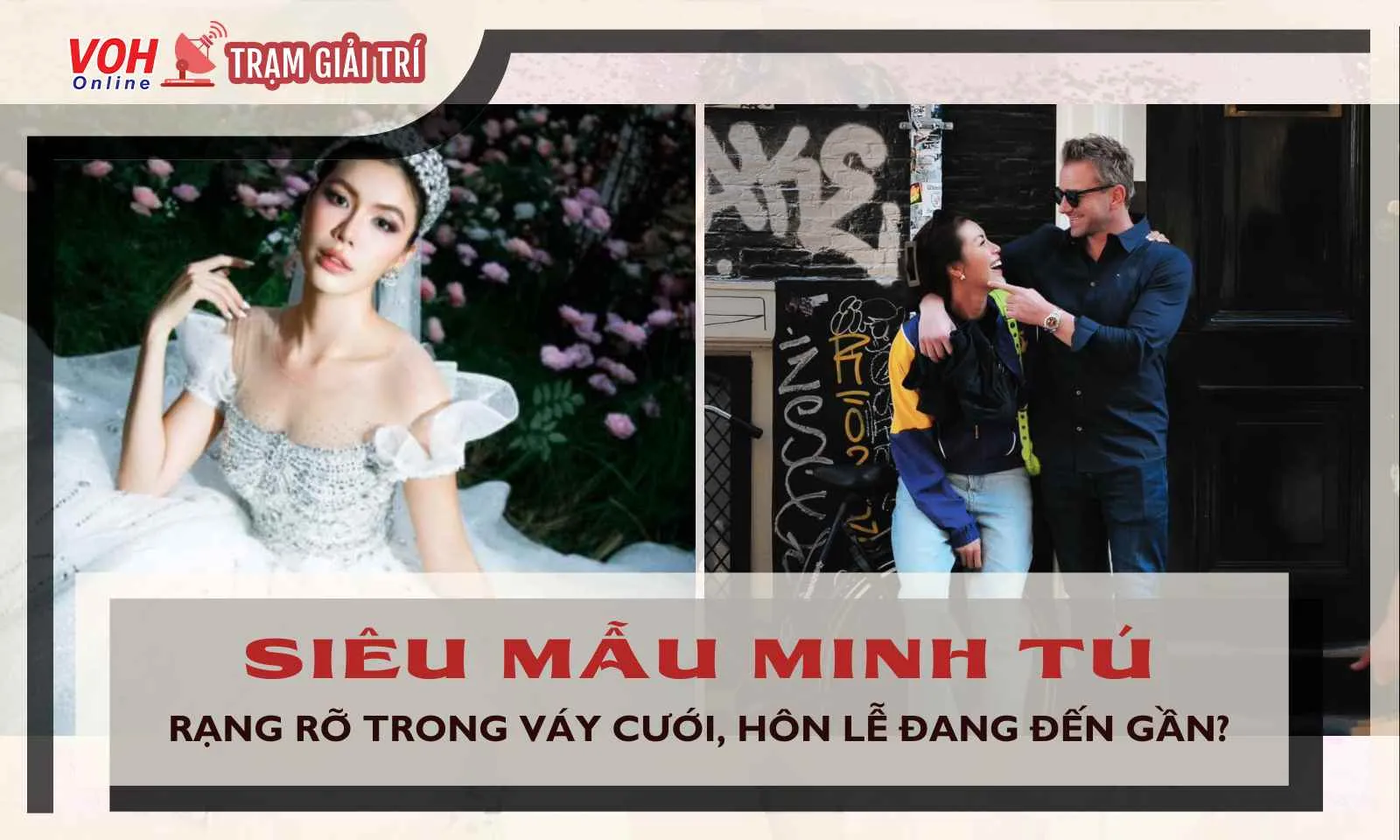 Minh Tú diện váy cưới sau màn cầu hôn bạn trai, báo hiệu lễ cưới đang đến gần?