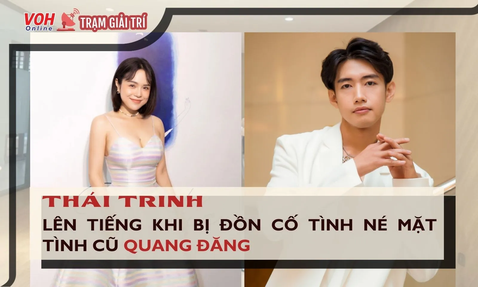 Thái Trinh nói gì về nghi vấn cố tình né mặt tình cũ Quang Đăng?