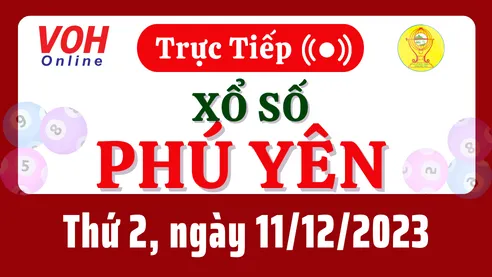 XSPY 11/12 - Kết quả xổ số Phú Yên hôm nay thứ 2 ngày 11/12/2023