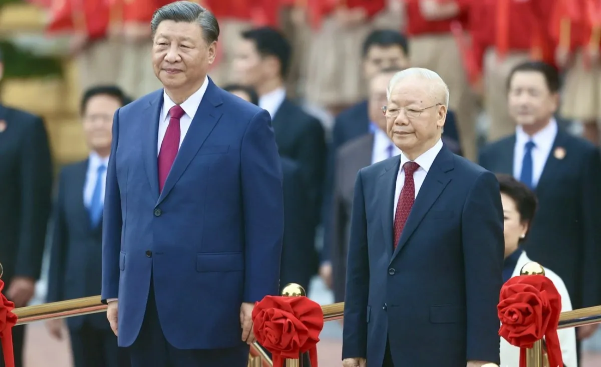 Tổng bí thư Nguyễn Phú Trọng chủ trì lễ đón Tổng bí thư, Chủ tịch Trung Quốc Tập Cận Bình