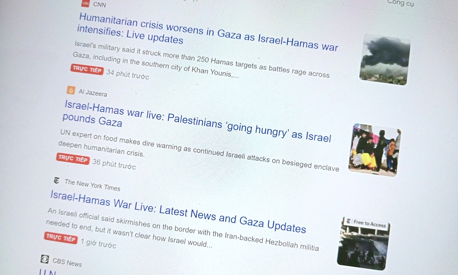 Israel – Hamas là “xu hướng tin tức” được tìm kiếm nhiều nhất trên Google năm 2023