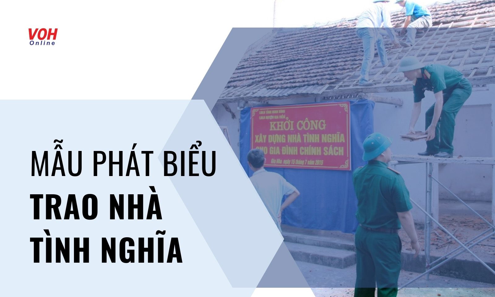 Những mẫu bài phát biểu trao nhà tình nghĩa cho hộ nghèo hay nhất