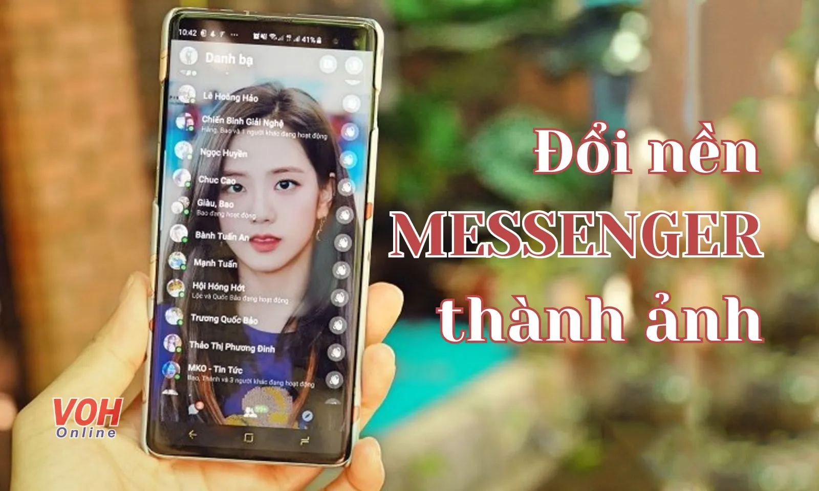 Cách đổi nền Messenger thành ảnh trên điện thoại và máy tính