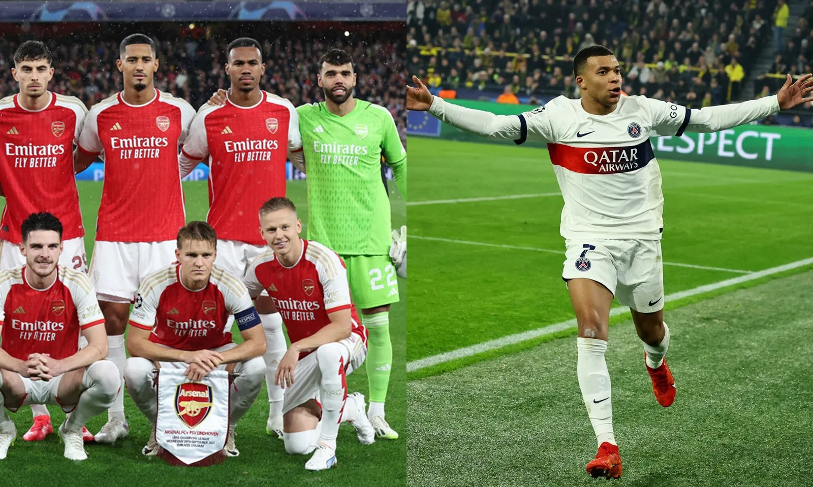 Xác định 7 đối thủ chờ Arsenal tại vòng 1/8 Cúp C1 2023-2024: Mối nguy gọi tên PSG và Inter Milan