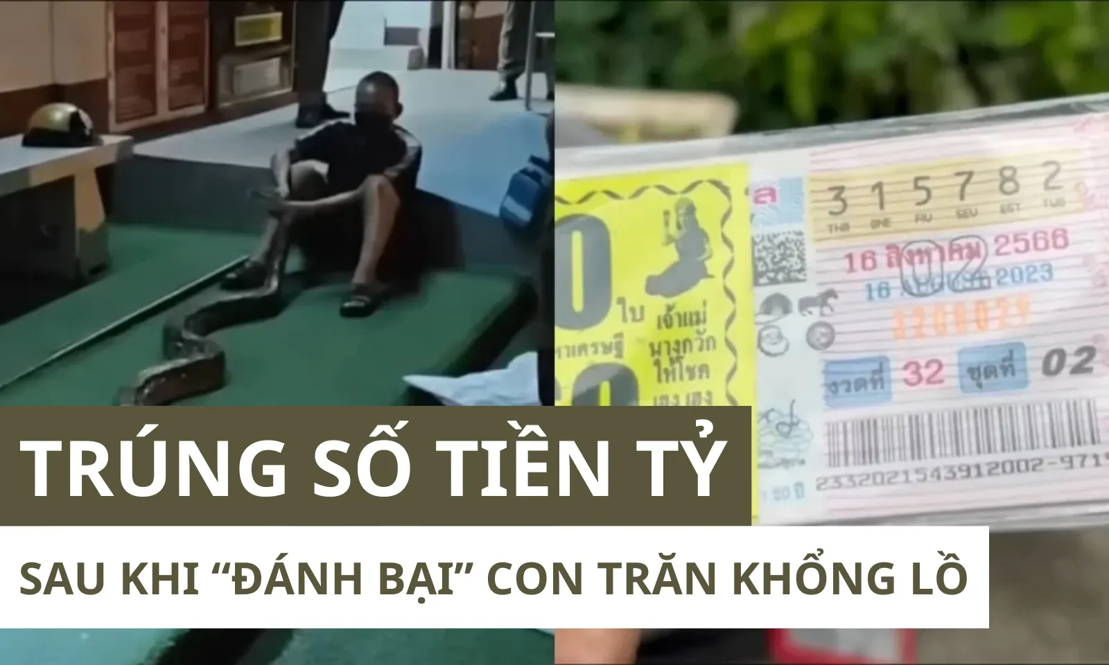 Vượt qua đại nạn, người đàn ông trúng số tiền tỷ