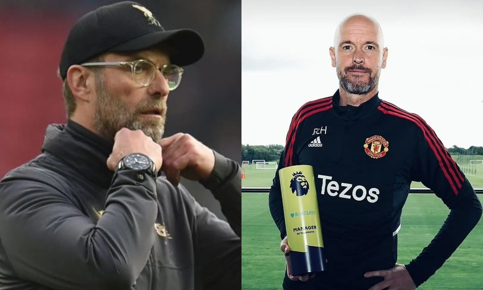 Klopp không hiểu nổi MU: Ten Hag vừa giành giải HLV xuất sắc nhất tháng mà