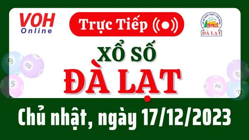 XSDL 17/12 - Kết quả xổ số Đà Lạt hôm nay chủ nhật ngày 17/12/2023