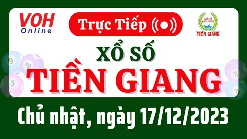 XSTG 17/12 - Kết quả xổ số Tiền Giang hôm nay chủ nhật ngày 17/12/2023