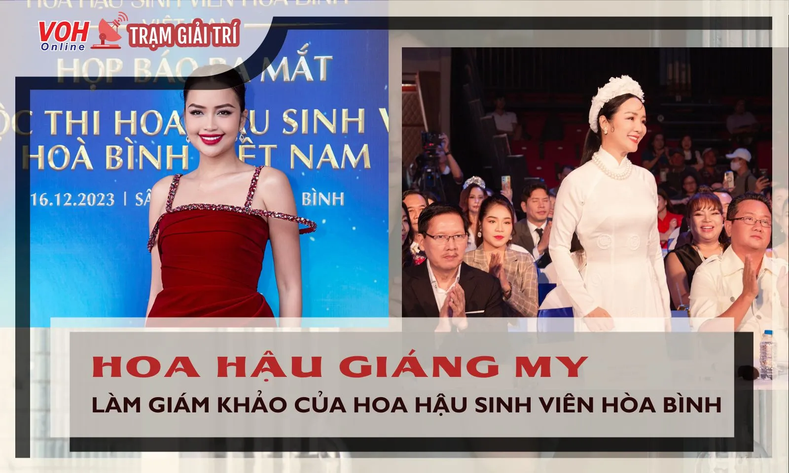 Hoa hậu Giáng My góp mặt trong cuộc thi Hoa Hậu Sinh Viên Hòa Bình Việt Nam 2024