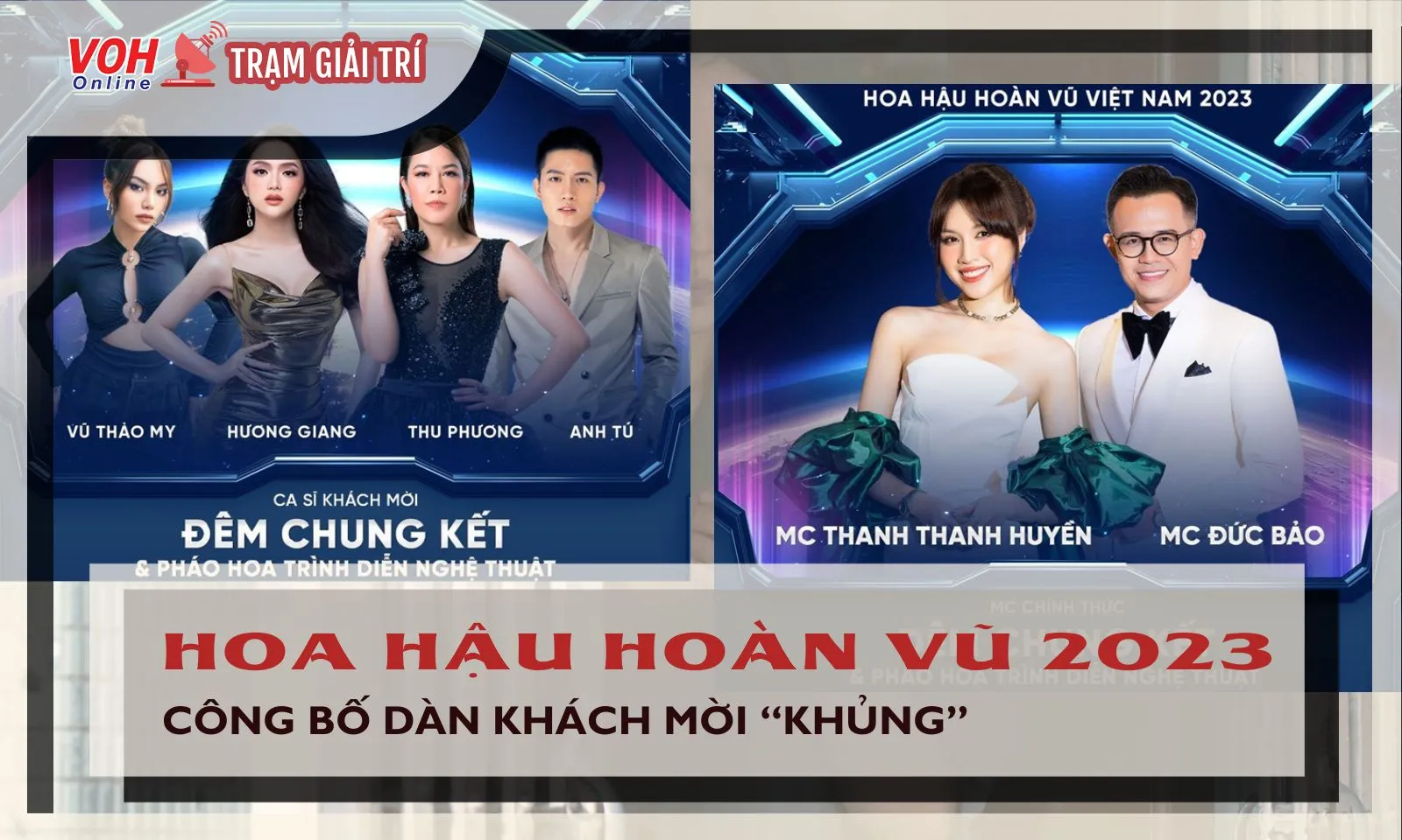 Hoa Hậu Hoàn Vũ Việt Nam 2023 công bố dàn khách mời khủng trong đêm Chung kết