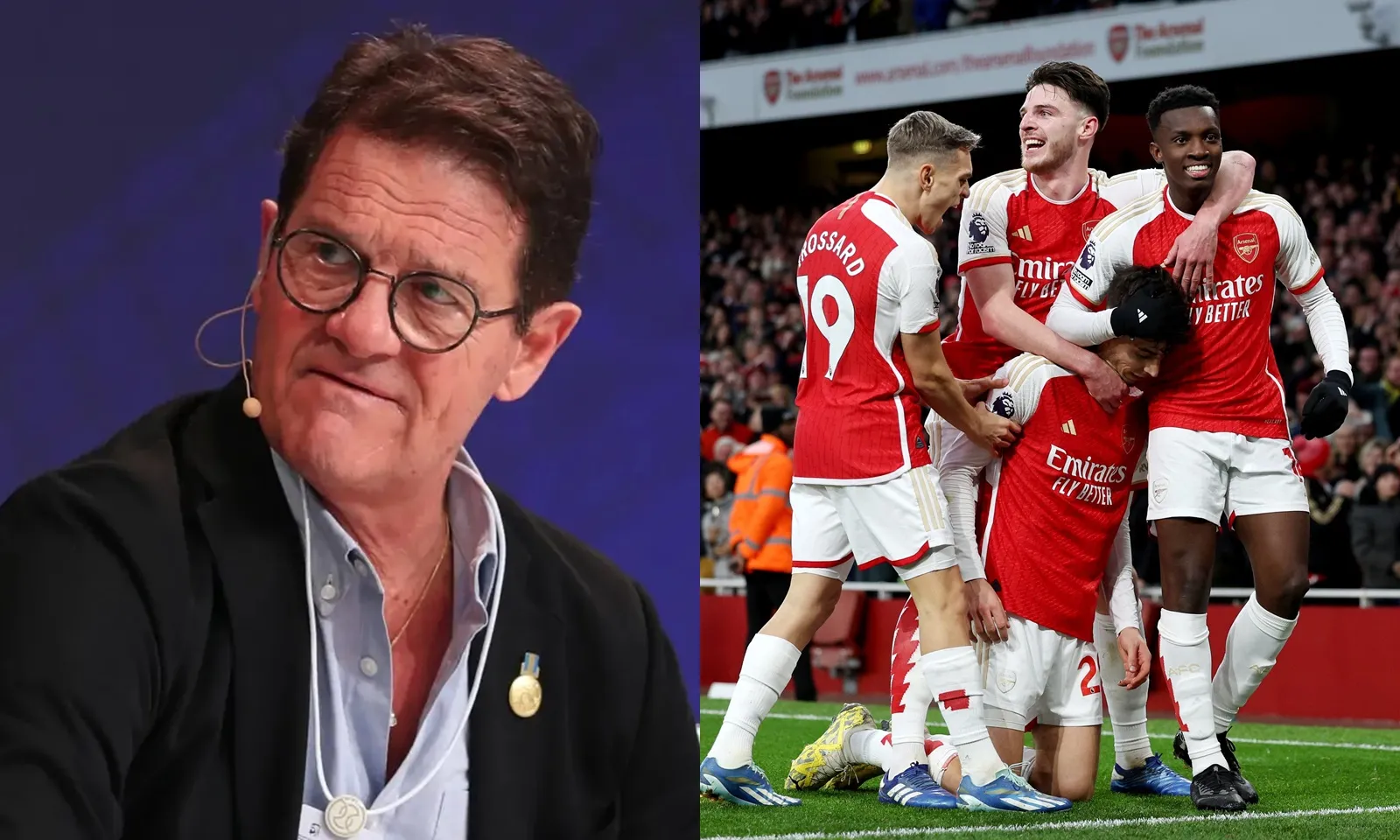 Huyền thoại Fabio Capello chỉ biết thốt lên một câu kinh ngạc khi xem Arsenal thi đấu