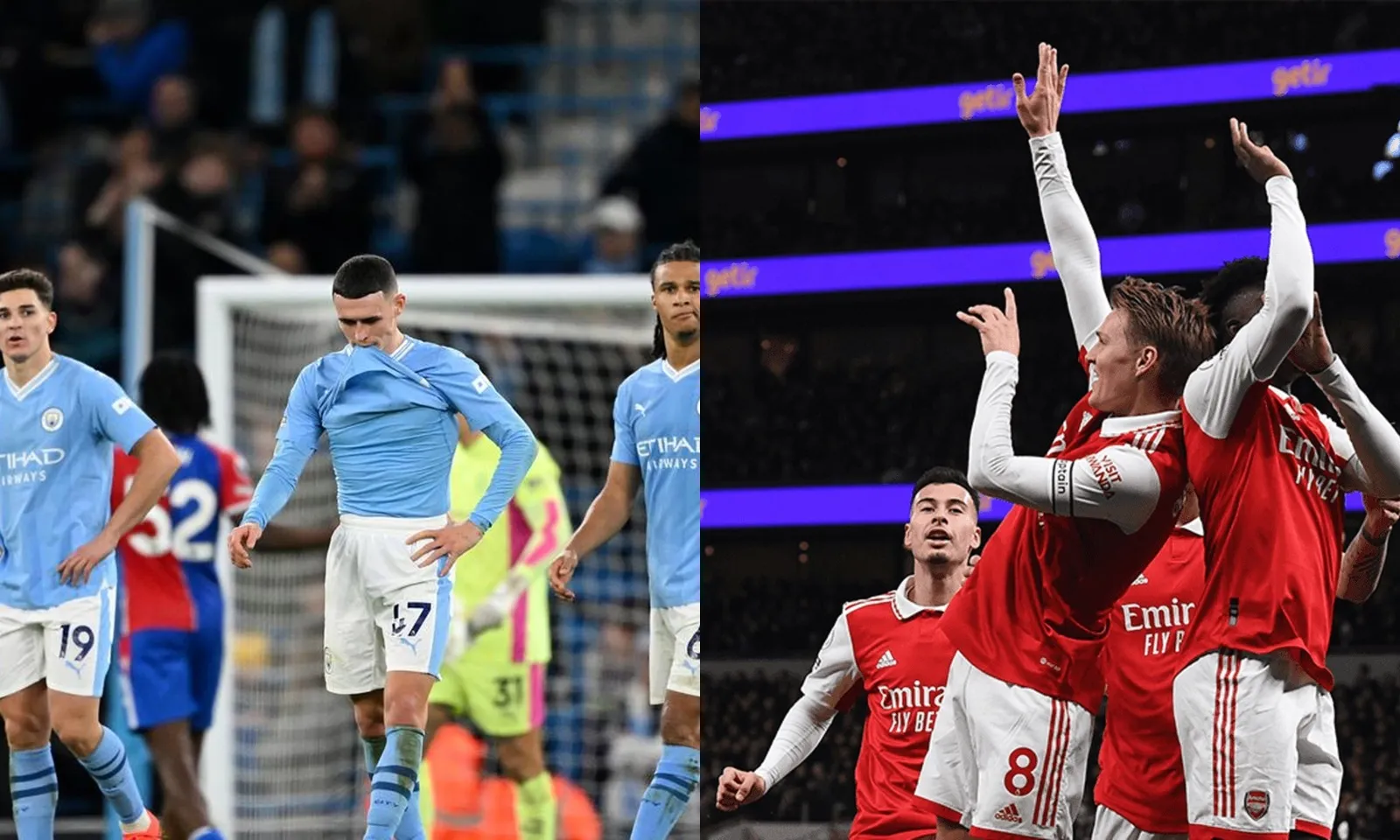 Siêu máy tính đảo chiều dự đoán về cửa vô địch Ngoại hạng Anh của Man City và Arsenal