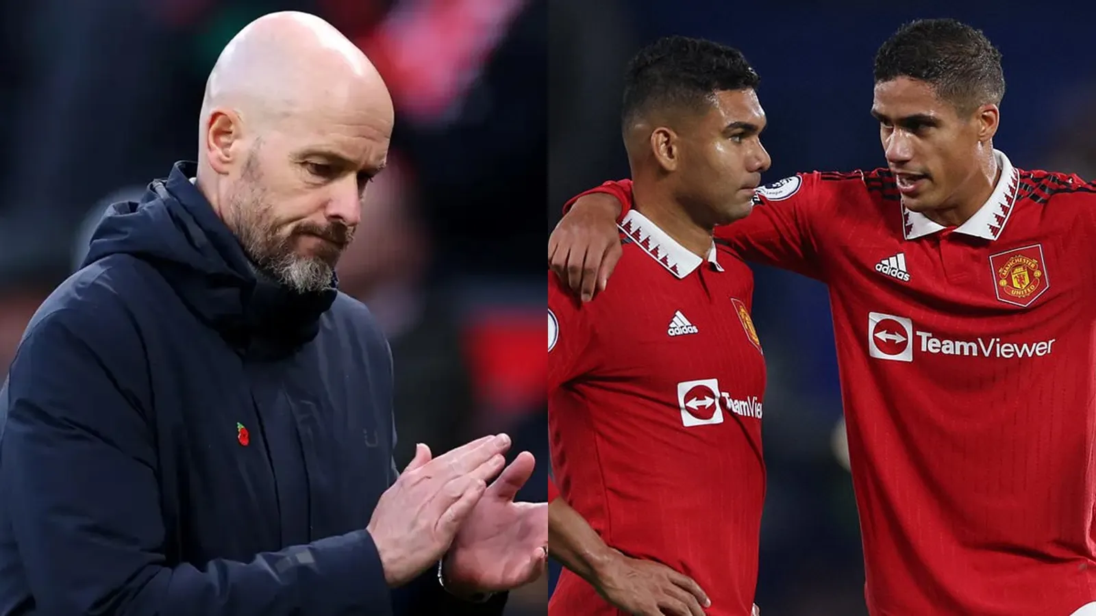 HLV Erik ten Hag thay đổi quan điểm về Raphael Varane và Casemiro