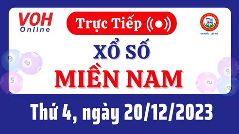 XSMN 20/12, Trực tiếp xổ số miền Nam thứ 4 ngày 20/12/2023