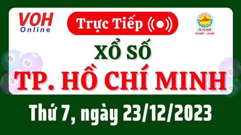 XSHCM 23/12 - Kết quả xổ số TP.HCM hôm nay thứ 7 ngày 23/12/2023