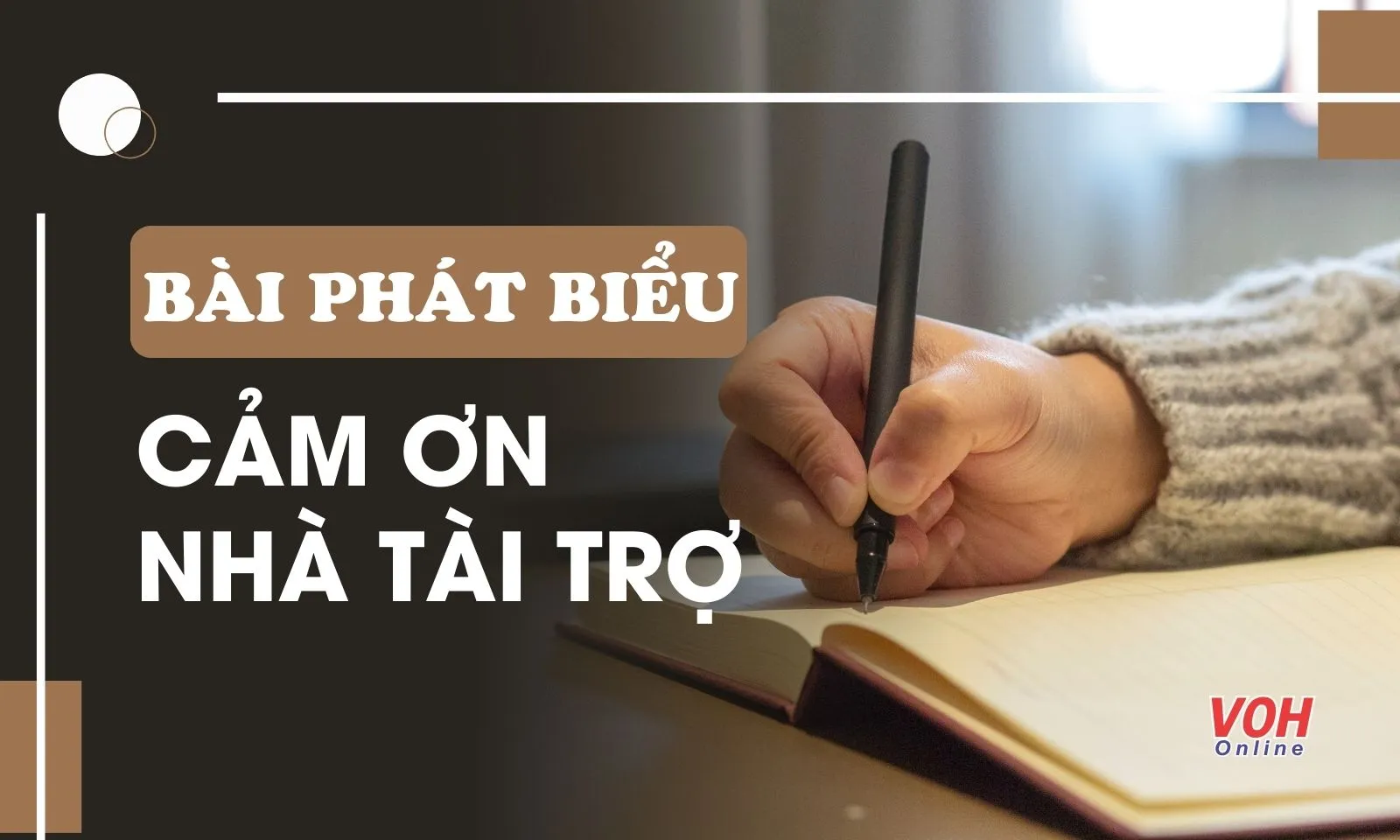 Top bài phát biểu cảm ơn nhà tài trợ hay và ý nghĩa nhất