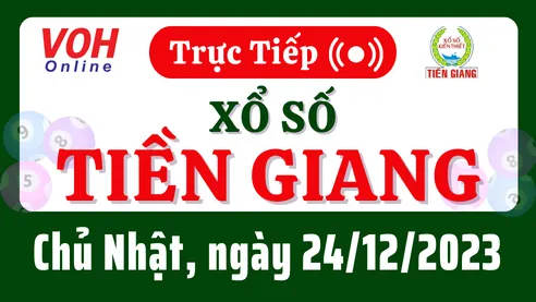 XSTG 24/12 - Kết quả xổ số Tiền Giang hôm nay chủ nhật ngày 24/12/2023