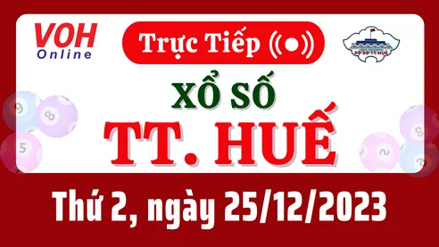 XSTTH 25/12 - Kết quả xổ số Thừa Thiên Huế hôm nay thứ 2 ngày 25/12/2023