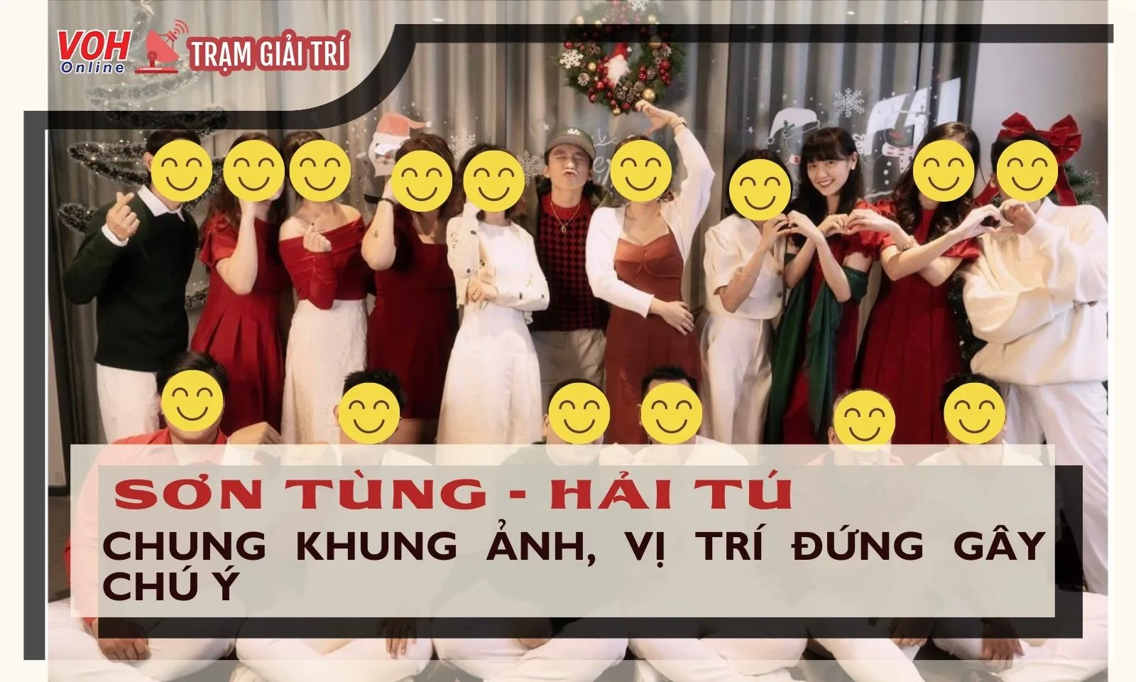 Sơn Tùng - Hải Tú hé lộ ảnh đón Giáng sinh cùng nhau, vị trí đứng gây chú ý