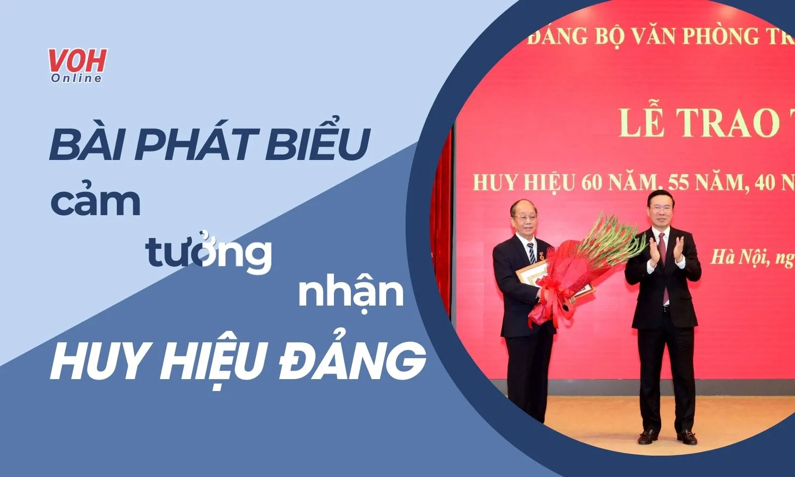 8 bài phát biểu cảm tưởng khi nhận Huy hiệu Đảng hay nhất