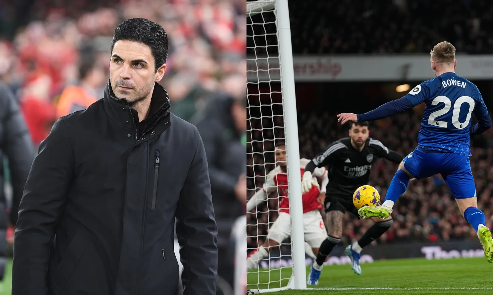 Arteta: Không có bằng chứng nào để kết luận bóng trong hay ngoài đường biên ngang
