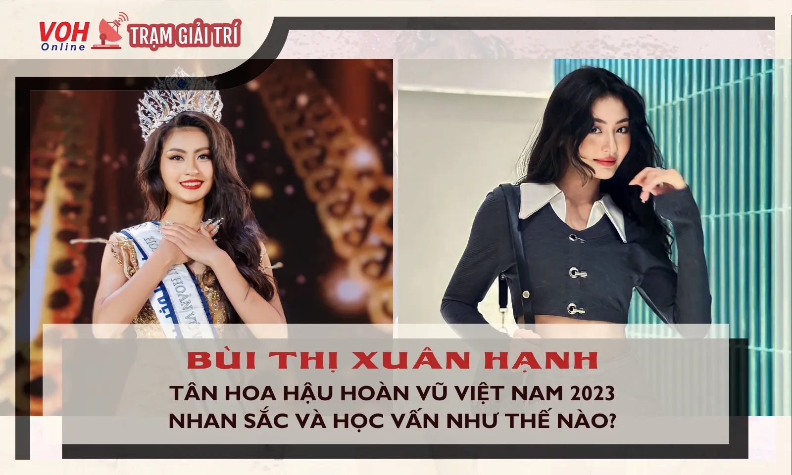 Miss Cosmo Vietnam 2023 Bùi Thị Xuân Hạnh sở hữu nhan sắc và học vấn thế nào?