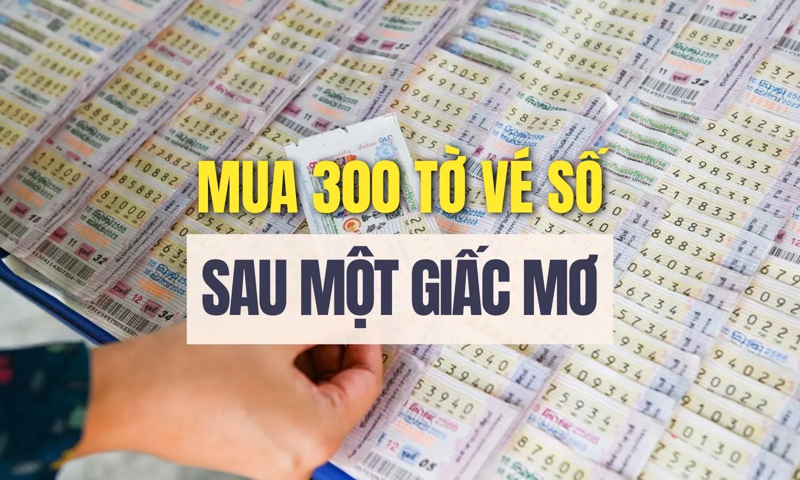 Mua 300 tờ vé số sau giấc mơ, trúng phóc giải độc đắc