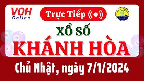 XSKH 7/1 - Kết quả xổ số Khánh Hòa hôm nay chủ nhật ngày 7/1/2024