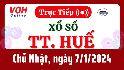 XSTTH 7/1 - Kết quả xổ số Thừa Thiên Huế hôm nay chủ nhật ngày 7/1/2024