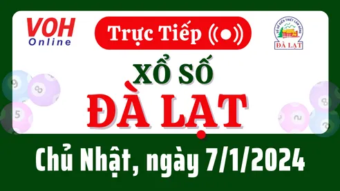 XSDL 7/1 - Kết quả xổ số Đà Lạt hôm nay chủ nhật ngày 7/1/2024