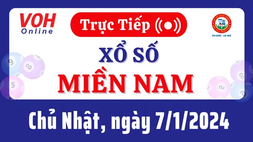 XSMN 7/1, Trực tiếp xổ số miền Nam chủ nhật ngày 7/1/2024