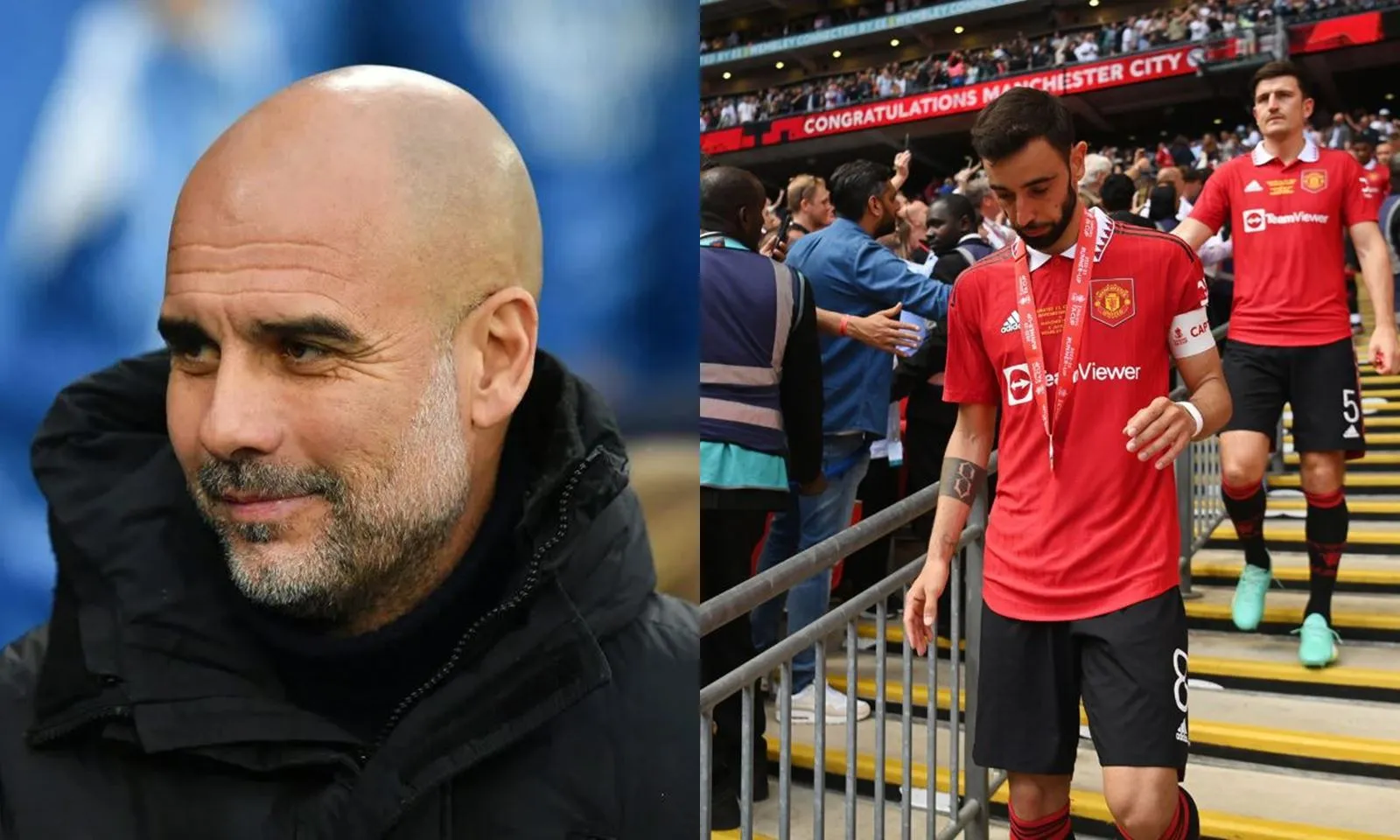 Pep châm chọc MU, cảm ơn vì giúp Man City ăn ba: “Trận thắng trước họ mang ý nghĩa đặc biệt”