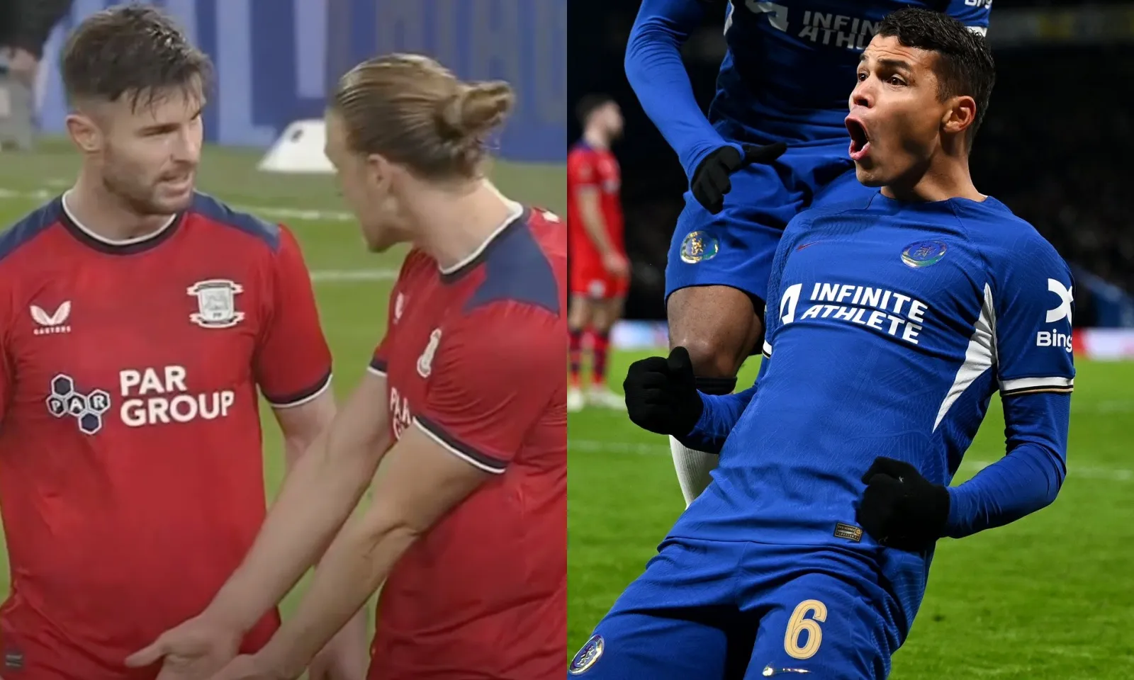 Quá nhanh quá đẳng cấp, Thiago Silva khiến 2 cầu thủ đối phương cãi nhau