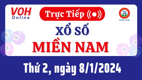 XSMN 8/1, Trực tiếp xổ số miền Nam thứ 2 ngày 8/1/2024
