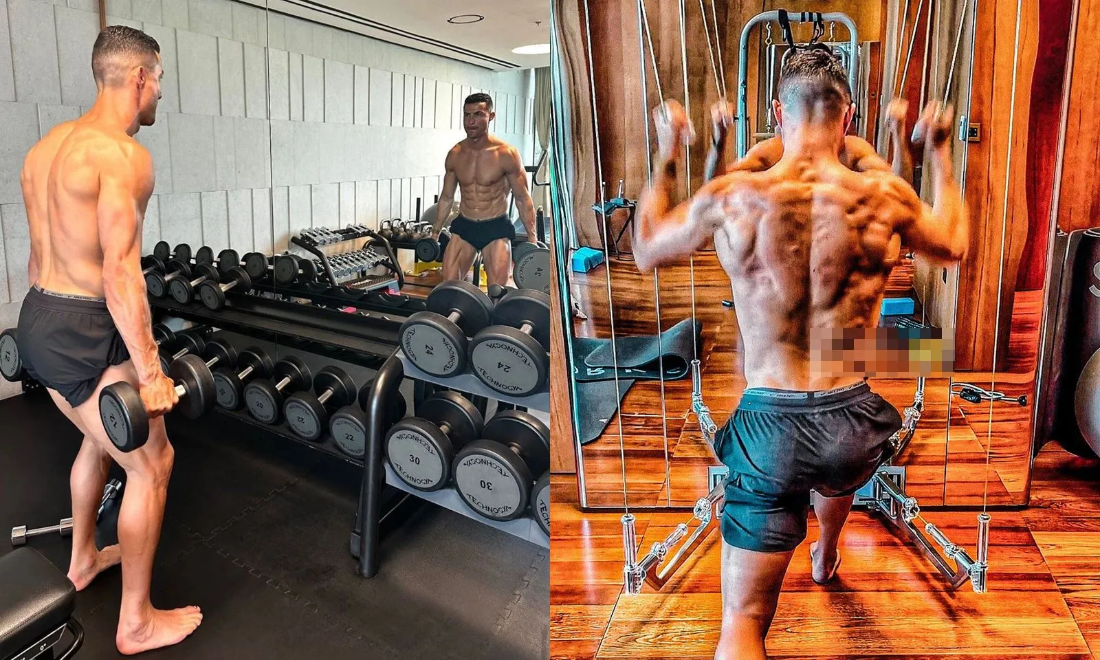 Ronaldo nỗ lực tập luyện dù được nghỉ 2 tuần, khoe body vạm vỡ ở tuổi U40