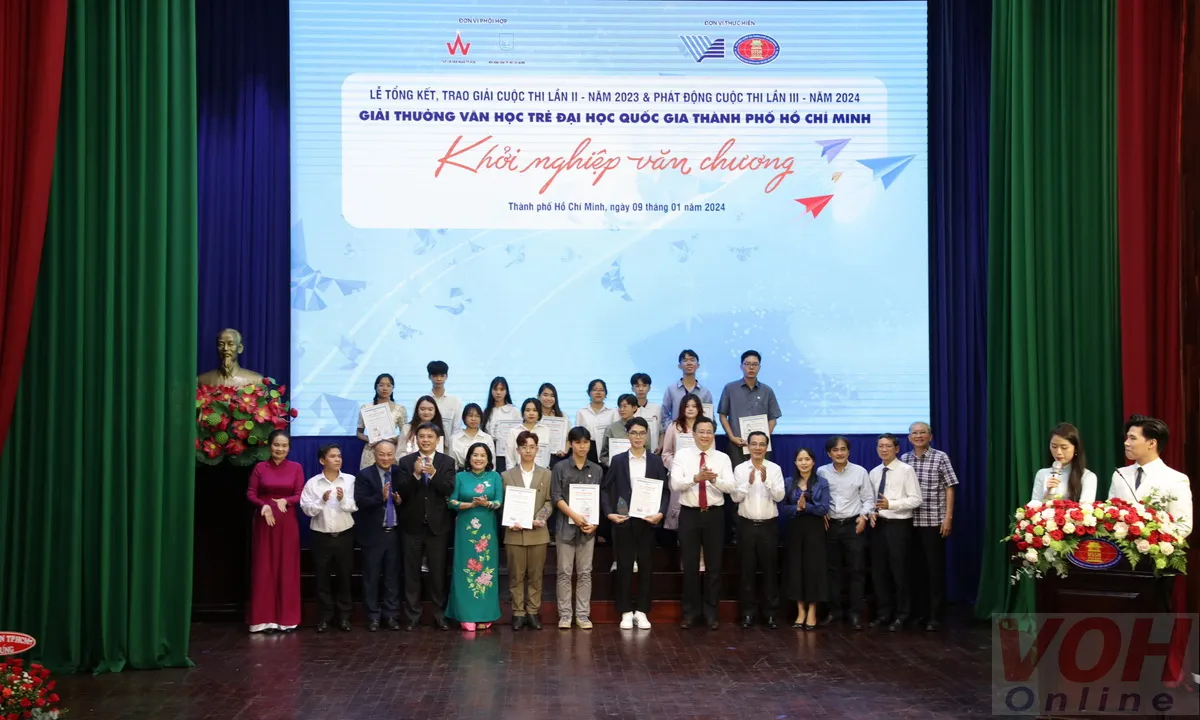 Giải thưởng Văn học Trẻ Đại học Quốc gia TPHCM 2023: Nhiều cây bút trẻ sáng tạo
