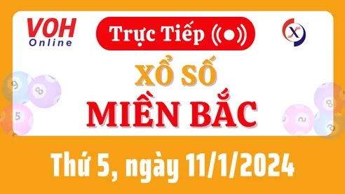 XSMB 11/1, Trực tiếp xổ số miền Bắc thứ 5 ngày 11/1/2024