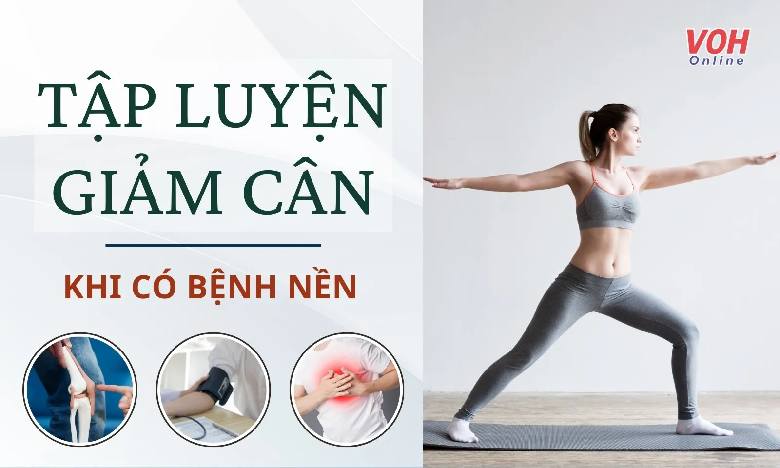 Chế độ tập luyện giảm cân cho người mắc bệnh nền