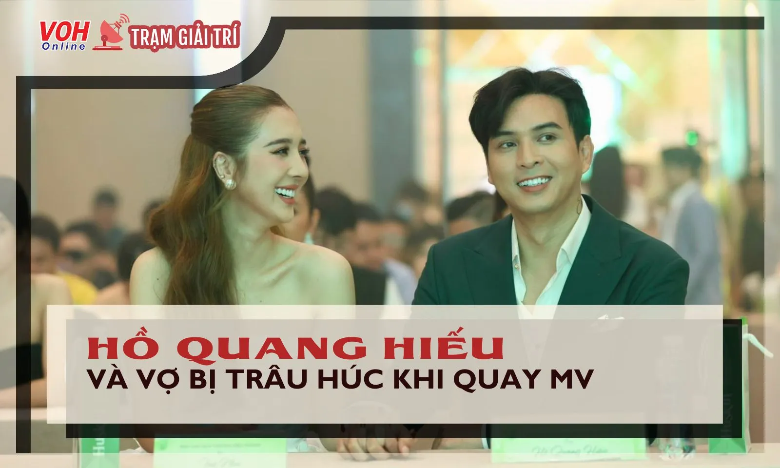 Hồ Quang Hiếu và vợ bị trâu húc trên đường đi quay MV