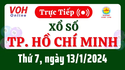 XSHCM 13/1 - Kết quả xổ số TP.HCM hôm nay thứ 7 ngày 13/1/2024