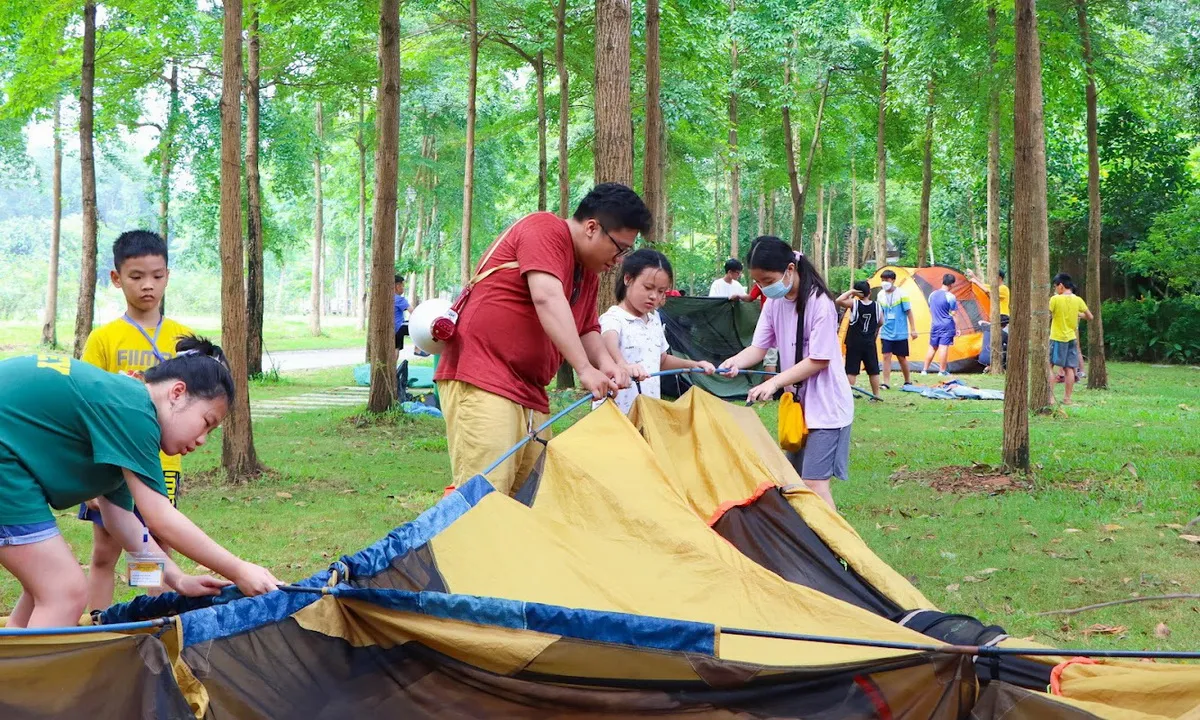 Giúp trẻ an toàn hơn khi đi cắm trại dã ngoại