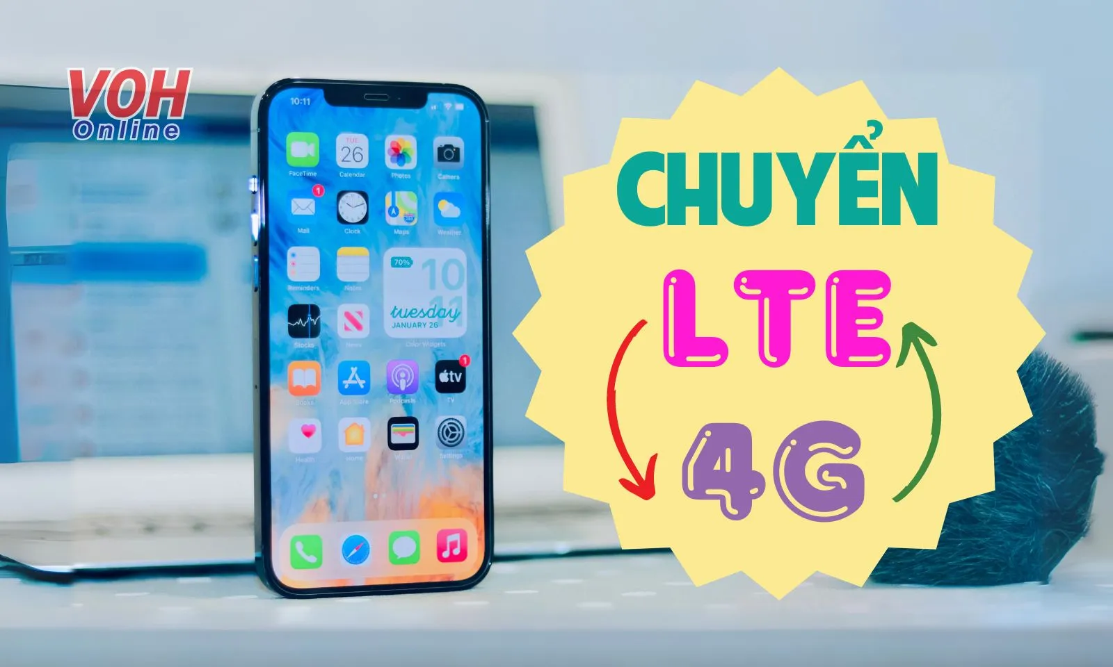 Hướng dẫn cách chuyển LTE sang 4G trên iPhone nhanh chóng