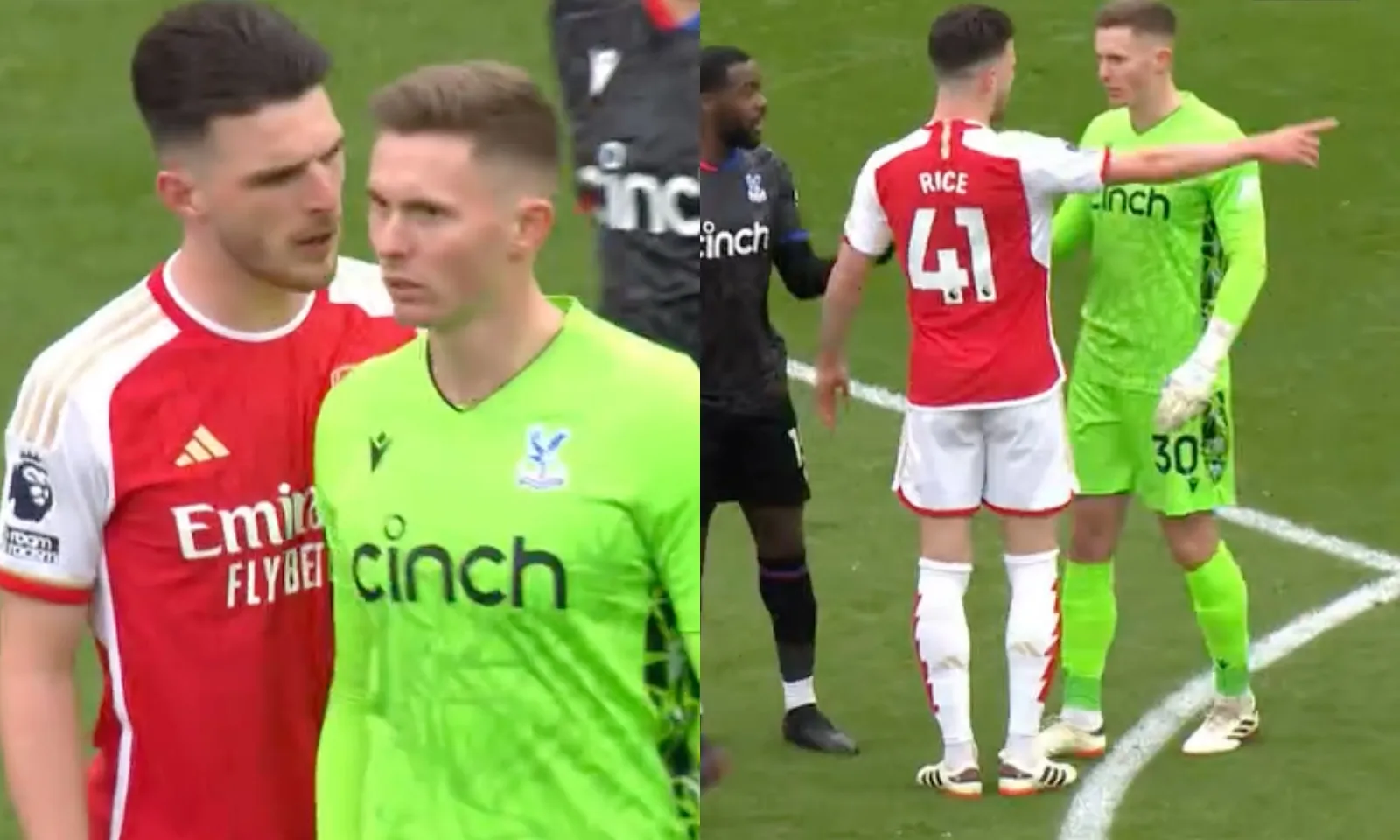 Declan Rice lườm nguýt cực gắt, dằn mặt đối thủ làm phiền trọng tài