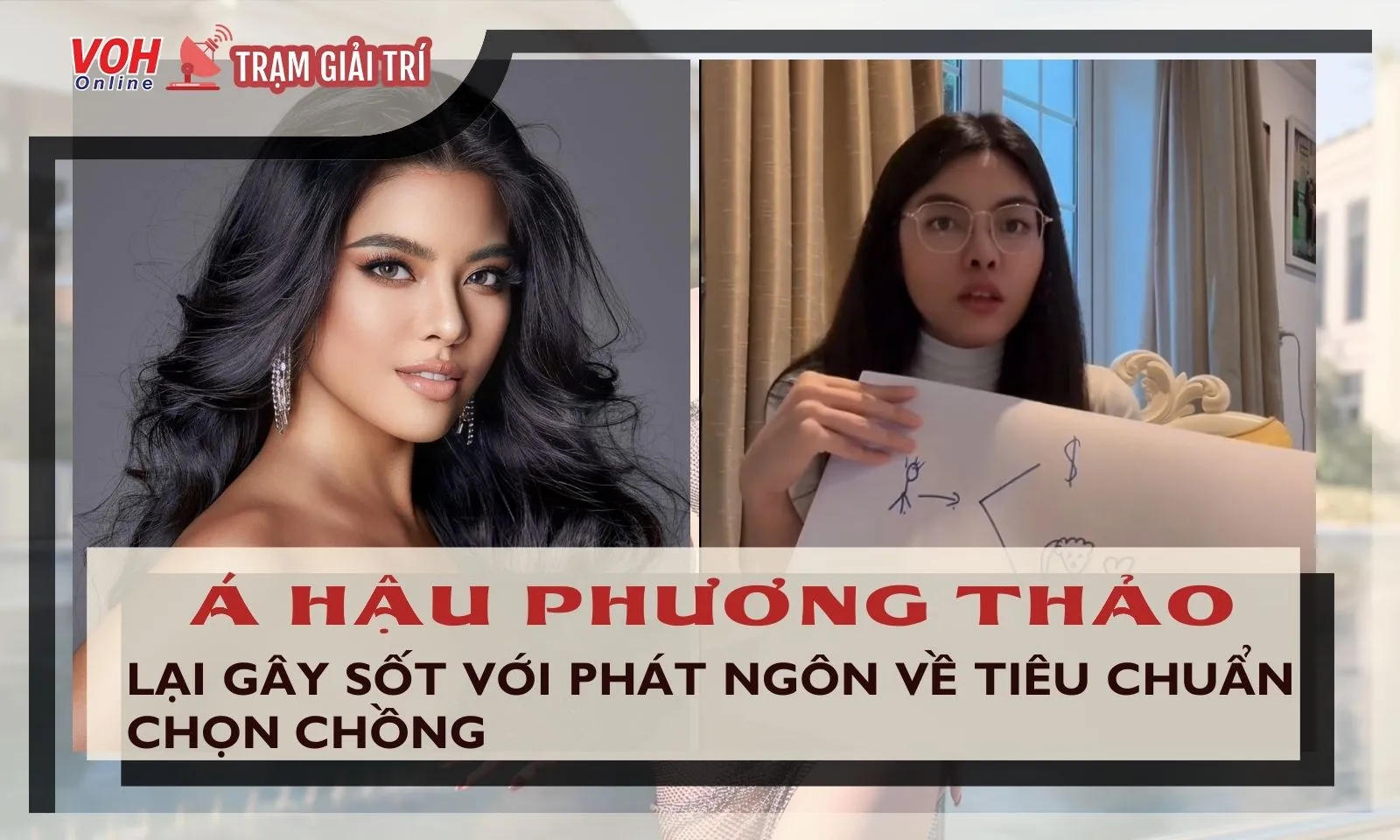 Á hậu Phương Thảo làm dậy sóng cộng đồng mạng với phát ngôn về tiêu chuẩn chọn chồng