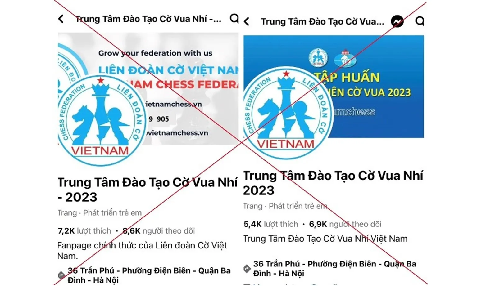 Cảnh báo giả mạo “Trung tâm Đào tạo Cờ vua nhí” để lừa đảo chiếm đoạt tài sản