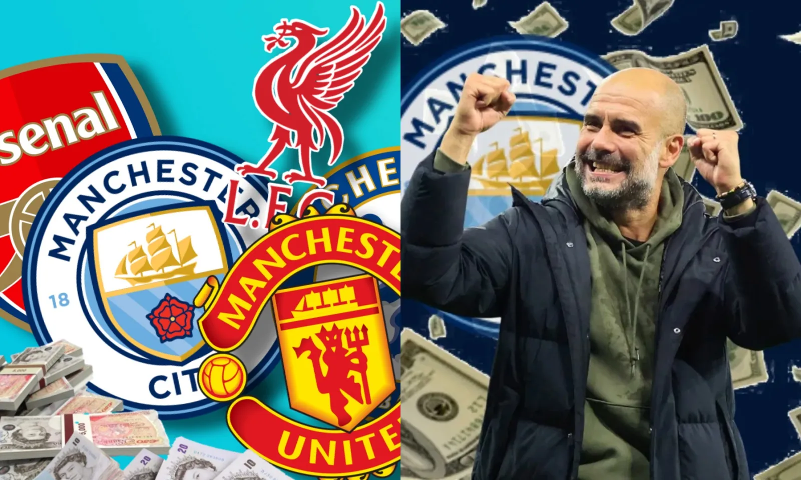 BXH 20 CLB giàu nhất thế giới năm 2024: Man City thua một đội | Arsenal xếp thứ 10