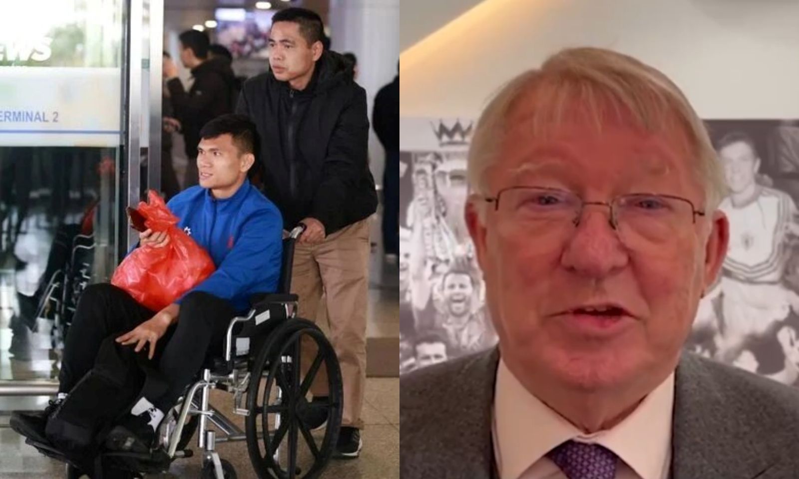 Tin bóng đá mới nhất: Tuyển thủ Việt Nam phải ngồi xe lăn về nước | Sir Alex quay video chúc mừng trò cưng