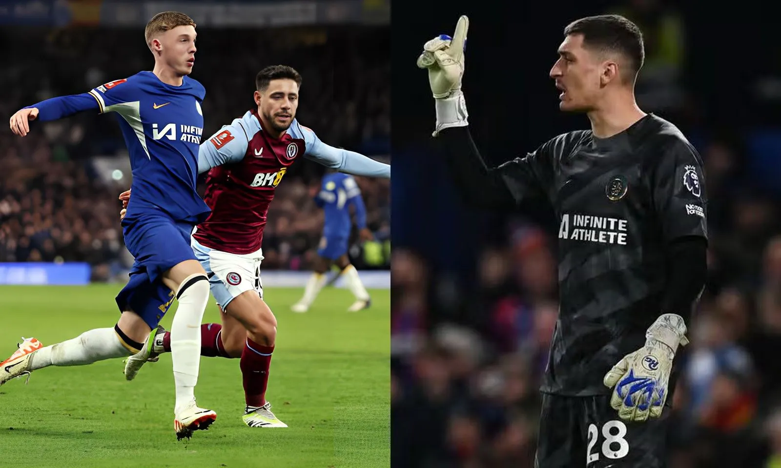 Chấm điểm Chelsea 0-0 Aston Villa: Cole Palmer “tắt điện” | Petrovic cứu thua xuất thần