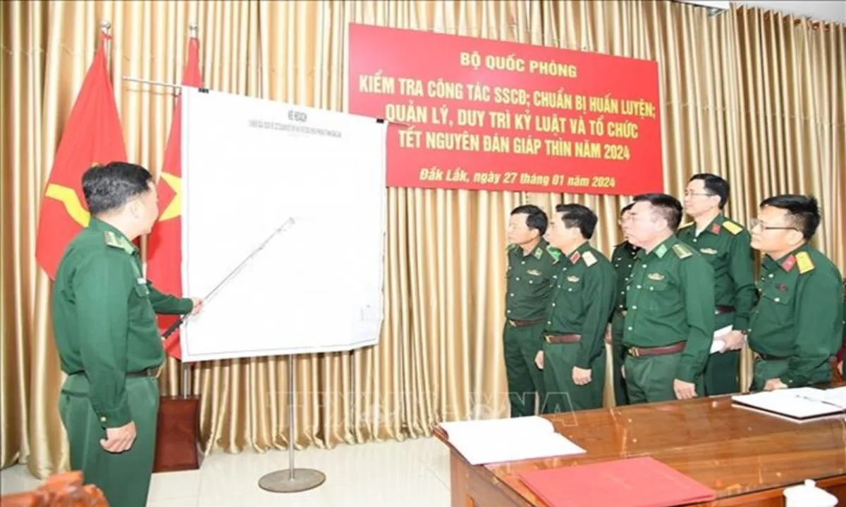 Bộ Quốc phòng kiểm tra công tác sẵn sàng chiến đấu ở Đắk Lắk